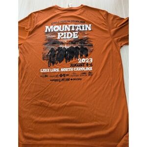 Cycle NC Mountain Ride 2023 rust orange L large t-shirt men Lake Lure